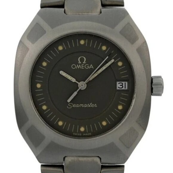 Omega Other - Omega 32mm Rare Seamaster Polaris Titanium Palladium Swiss Watch! Ref: 196.0291!